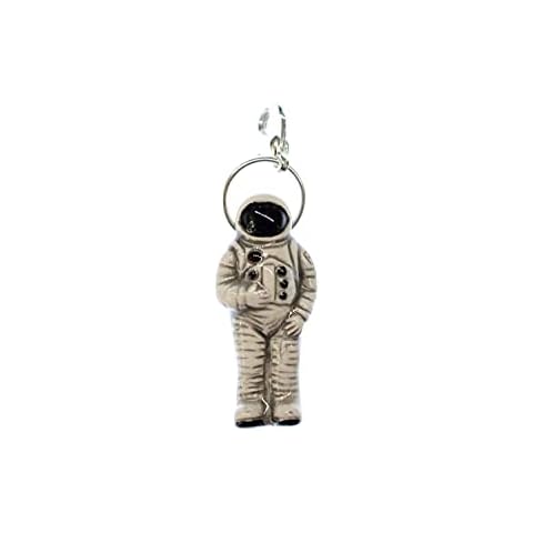 Miniblings El Astronauta de la Nave Espacial del Encanto de la Cremallera Remolque Astronauta cerámica Cover