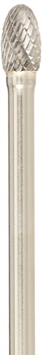 Image of Drill America SE-3 Carbide Burr /Rotary File Oval Double Cut for Die Grinder 3 /8 inch Dia. x 5 /8 inch Cut Length with 1 /4 inch Shank and 2-3 /8 inch Overall Length, DUL Series