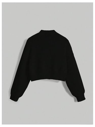 Image of BEAUDRM Women's Plus Size Bow Crop Sweater Cardigan V Neck Button Up Long Sleeve Cute Cardigans
