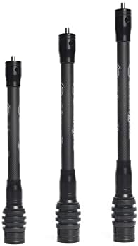 Perogen Archery Bow Stabilizer for Compound Bow Hunting 3K High Modulus Carbon Including dampers, Light Weighted, 8″ or 10″ or 12″ in Perogen Archery Bow Stabilizer for Compound Bow Hunting 3K High Modulus Carbon Including dampers, Light Weighted, 8″ or 10″ or 12″ in