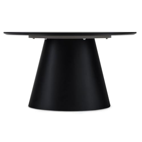 Table basse ronde 80cm aspect marbre gris pour un salon chic et sans angle