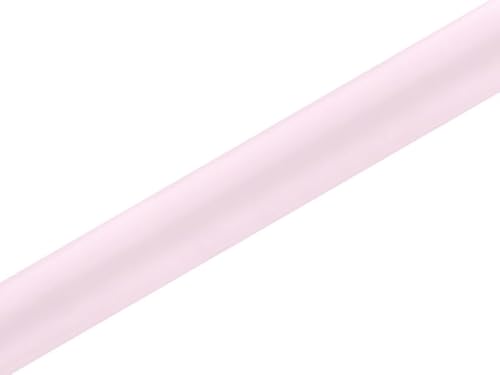 Lot de 24 chemins de table en tissu satiné lisse, rose, 0,36 x 9 m