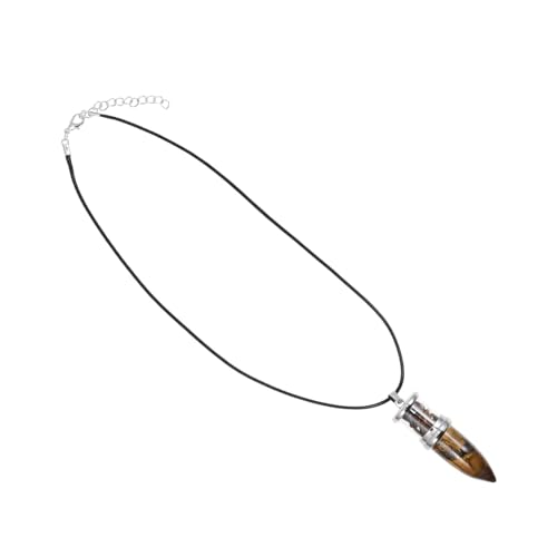Bijoux Feng Shui marron : le collier en pierre naturelle anti-stress pour fille