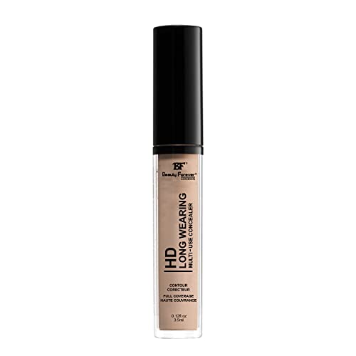 Beauty Forever HD Long Wearing Multi-use Concealer, Emollient Rich Formula, Creamy & Blend-able, 3.5ml (02 FAIR)