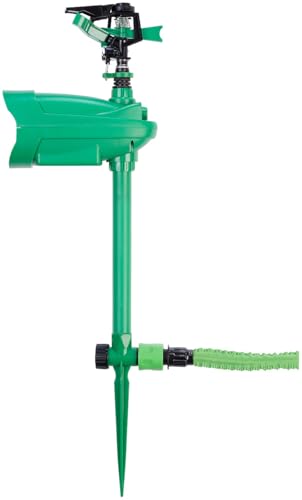 Royal Gardineer Katzenschreck Wasser: Wasserstrahl-Tierschreck mit PIR-Sensor, batteriebetrieben, 120 m² (Katzenschreck mit Wasserstrahl, Garten Wasser, ohne)