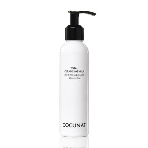 COCUNAT - Total Cleansing Milk - Leche Desmaquillante Total - Limpia en Profundidad - Elimina Maquillaje Waterproof - No irrita -Todo tipo de pieles - Piel suave - 125 mll