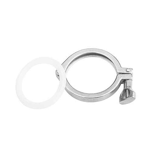 Accesorios de triple abrazadera de acero inoxidable 304: casquillo sanitario for aplicaciones en cerveza, lácteos y bebidas(57mmx77.5)