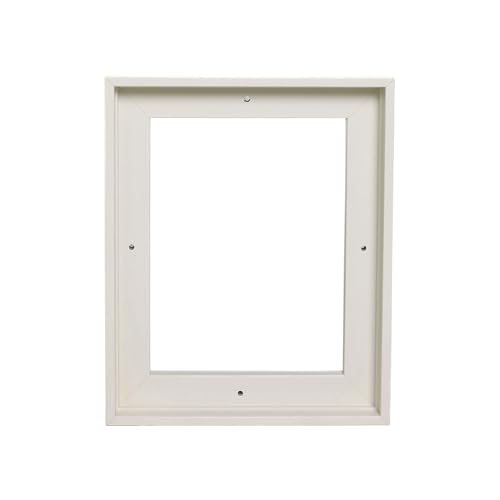 Image of Canvas Floater Frames for Canvas Art 0.8inch Depth Frames for Canvas Painting Floating Frame Plastic Floater Frame for Canvas Prints (White, 16 x 20 inch)
