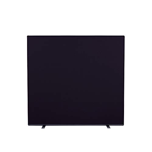 Image of Panelwarehouse Office Partition Screen 1600mm W x 1500mm H Black Woolmix