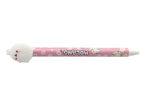 CyP Brands Molang Stationery Set Stationery Accessories Clips Pencil Case Highlighter Erasable Pen Flower Pink Official Product - Image 3