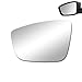 BOOLEE Side Mirror Glass - Left Driver Side Replacement for 2012-2019 Volkswagen Beetle, 2011-2018 Jetta, 2013-2015 Passat - LH Adhesive Included