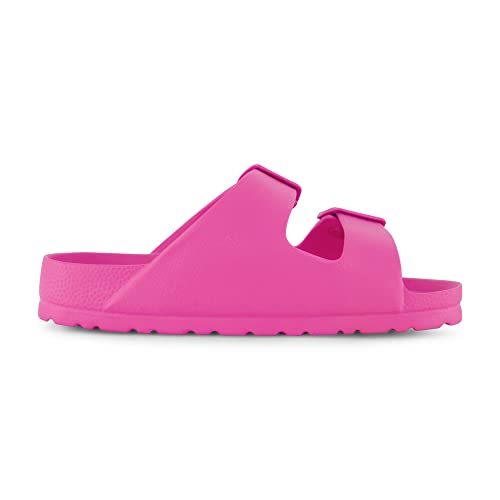 Cushionaire Kid's Elane-K Eva Slide Sandal With +Comfort, Fushia 1 #TOP3