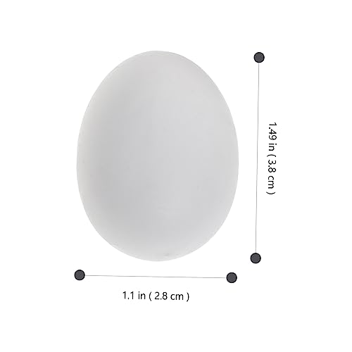STAHAD 20 Pçs De Ovos De Pombo Falsos De Plástico Porta-Ovos De Pombos Sólidos Ovos De Pombos De Cor