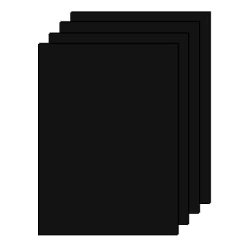 Image of Lakeer A3 Black Mounting Board (Z Black Colour) Pack of 4 Cardstock paper-600 GSM /1mm Thick (Size: 297mm X 420mm)