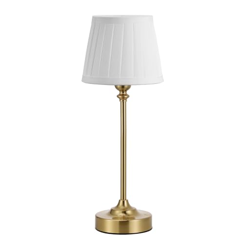 Image of Cordless Table Lamp Rechargeable Gold - 1 Pack Brass 4000mAH Battery Operated Lamp for Decor, 3000K Stepless Dimming Touch Control Wireless Lamp for Bedroom, Dining Table, Counter, Living Room