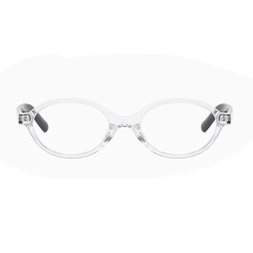 Image of YAMEIZE Small Oval Blue Light Blocking - Glasses Women Men Retro Clear Anti Blue Light Eyeglasses for Computer Gaming