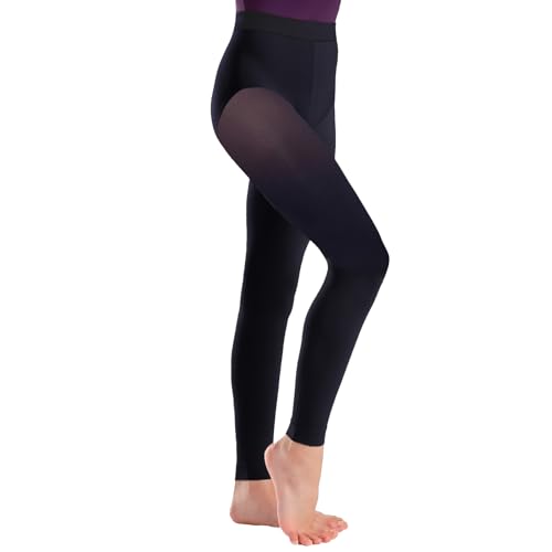 Child Footless Tights, Soft Dance Tights for Ballet (Toddler/Little Kid/Big Kid) 85% Nylon / 15% Spandex - TS69