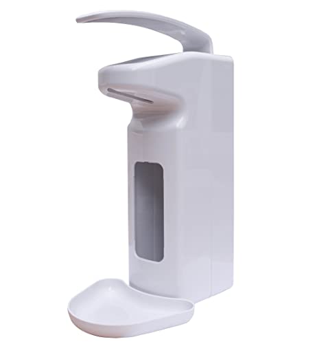 Hygiene365 Manueller Desinfektionsmittelspender | Armhebelsystem (Weiß) | Made in Germany Cover