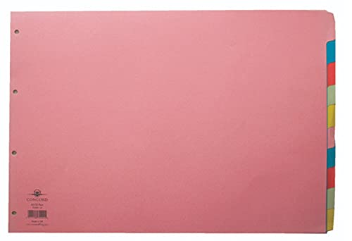 Concord Divider 10-Part A3 Landscape Pastel Colours