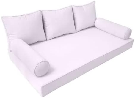 1 Pack Crib 6PC Pipe Daybed Mattress Bolster Pillow Fitted Sheet Cover Only S.3 AD107
