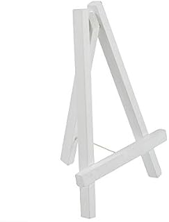 CRAFTY CAPERS Wood Easel Display Stand, White, 19 x 25cm