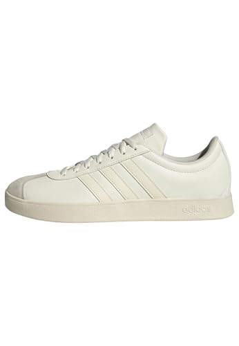 adidas Men's Vl Court Base Shoes, Core White Off White Ftwr White, 45 1/3 EU