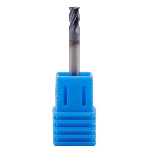 Image of 5Pcs 1 /8 inch 4 Flute Solid Carbide Square End Mill, Double End, AlTiN Coated | 35 Degree Helix, 1 /8 inch Cutting Diameter, 1 /8 inch Shank Diameter, 1 /4 inch Length of Cut, 1-1 /2 inch Overall Length