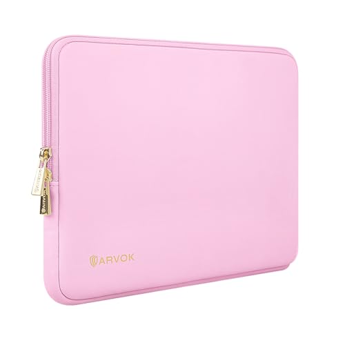 Arvok 13 13.3 Zoll Laptoptasche Schutzhülle, Wasserabweisend Laptophülle Notebook Hülle Tasche für MacBook Air MacBook Pro 13 14 Zoll, für HP ThinkPad Dell Lenovo Asus Acer MSI, Rosa