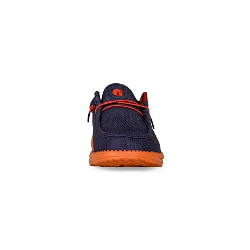 Image of Gator Waders Mens Casual Shoes - Men's Loafers & Slip-Ons Camp Shoes with No-Tie Laces -Arch Support Boat Shoes for Everyday Wear Navy