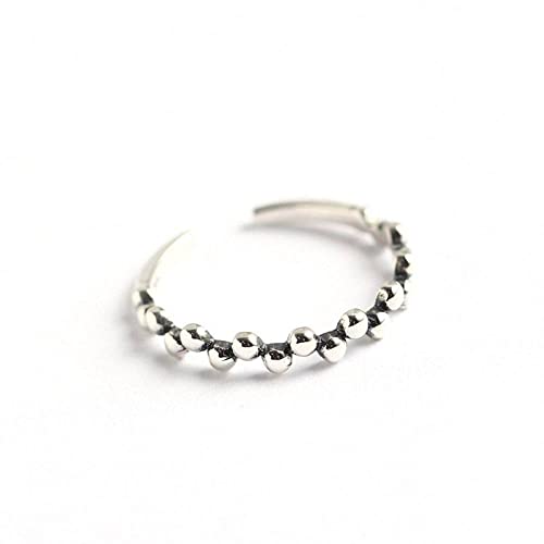 Bague S925 ajustable pour femme résolvant le problème des doigts sensibles