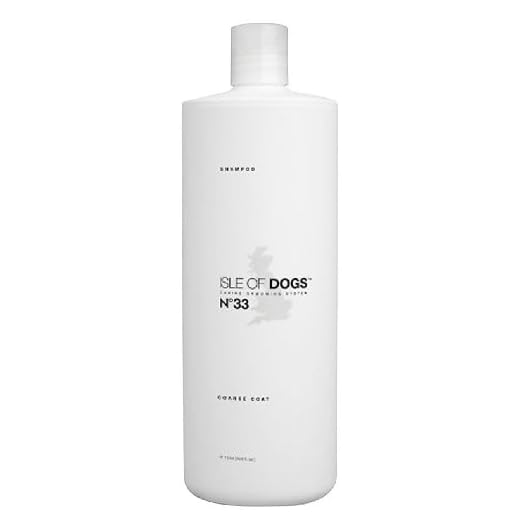 Isle of Dogs Coature No. 33 Coarse Coat Dog Shampoo for wire or crisp coats, 1 liter/33.6 Fl Oz (Pack of 1)