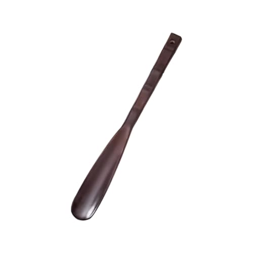 Calzador Zapatos Madera, 32cm Shoe Horn Madera con Mango Largo, Calzador Largo para Adultos Mayores Hombre Mujer, Cuerno de Zapato Ergonómico con Cuerda para Colgar, Superficie Suave, Resistente