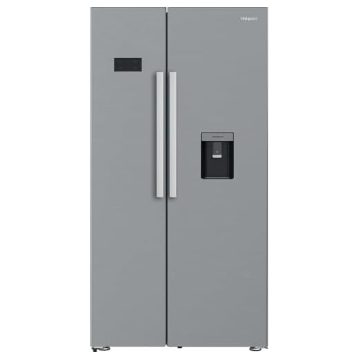 Hotpoint American Fridge Freezer - Silver - E Rated