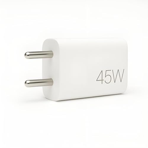 Image of mifaso 45W Type C Fast Wall Charger with PD Technology | Fast Charging Compatible with Lava Bold /Agni /Blaze X /Blaze Duo /Storm 5G /Agni 2 / Laptop | Tablet | Support 33W Mobile Charger, White