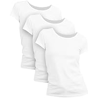 Basic Treasure - Camisetas de manga corta para mujer, 100%