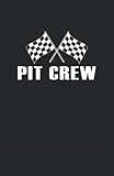  Pit Crew: Cuaderno  Cuadriculado  A cuadros, DIN A5 (13,97x21,59 cm), 120 páginas, papel color crema, cubierta mate
