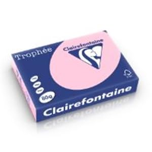 Papier A4 rose TROPHÉE 80g lot de 3 ramettes de 500 feuilles pour impression couleur