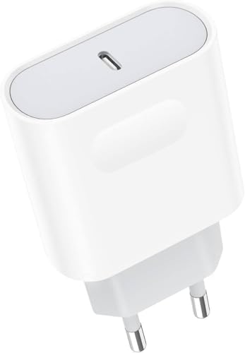 Chargeur Rapide 25W USB C pour iPhone 17/16/15 Pro Max Plus/14 13/12/11/ SE/X/XS/XR/iPad Air, Samsung Galaxy S26/S25/S24/A53/Note 20,Google Pixel,Prise Secteur...