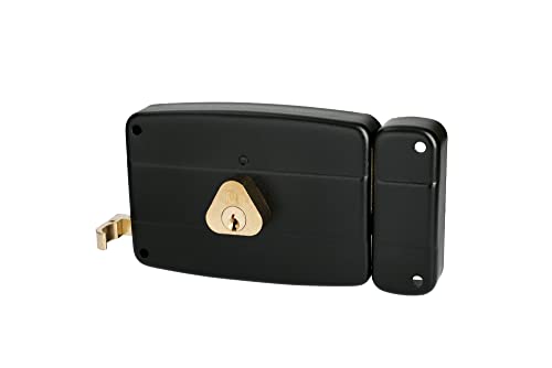 Serrure monopoint en applique ERCY 5 goupilles 5G horizontal tirage droite cylindre de 50mm - HERACLES - C5-501213-1