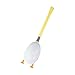 Duck-Shaped Silicone Toilet Brush Set with Gravity Holder for 360° Deep Cleaning, Soft TPR Head, Non-Scratch Bathroom Cleaning Tool, White/Yellow(Yellow)