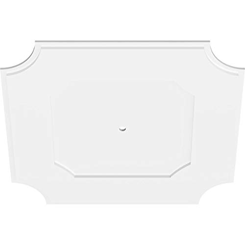 Image of Ekena Millwork CMP36LE-01000 Locke Architectural Grade PVC Contemporary Urethane Ceiling Medallions 36 inchOD x 1 inchID x 21 1 /2 inchC x 1 inchP