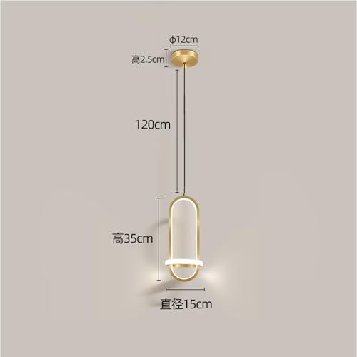 Luz de lujo oro LED colgante para leer junto a la cama en el dormitorio 5