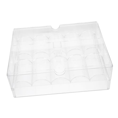 ARTIBETTER Acrylic Poker Chip Storage Box Clear Poker Chips Container with Lid for Organized Collection and Display Poker Chip Organizer Case