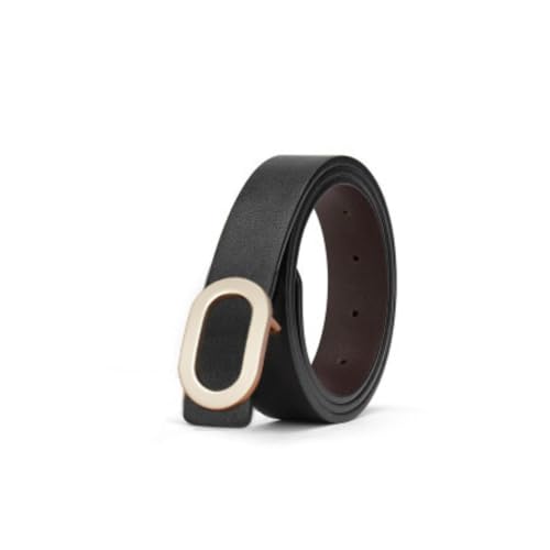 Ceinture fine femme cuir noir accessoire mode pour robe et jupe