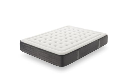 HÄUSBED - Colchón Premium Barroco | Muelles Ensacados y Viscoelástica Gel D60 | Altura 29 cm | Reversible Verano/Invierno con Tejido 2D Transpirable | Firmeza Medio Alta | Hipoalergénico (150x190 cm)