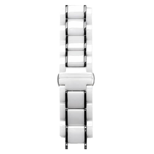 Bracelet montre céramique 22mm blanc YINGO pour sublimer vos tenues chic