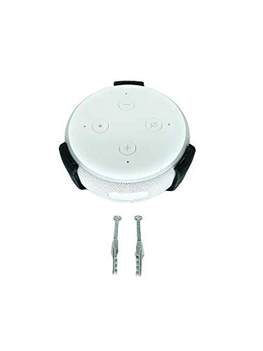 Suporte Apoio Stand De Teto Embutir Amazon Echo Dot 3 (CINZA/PARAFUSO E BUCHA)