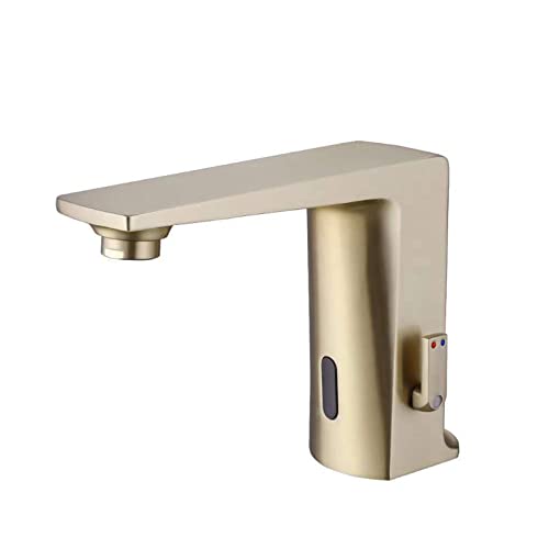 Robinet à capteur infrarouge automatique pour lavabo de salle de bain gris