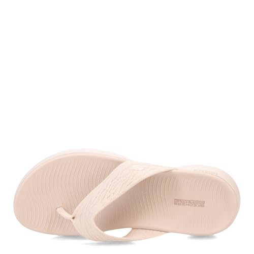 Skechers Skechers Women's GO WALK Flex Sandal - Splendor Flip-Flop, Natural, 9