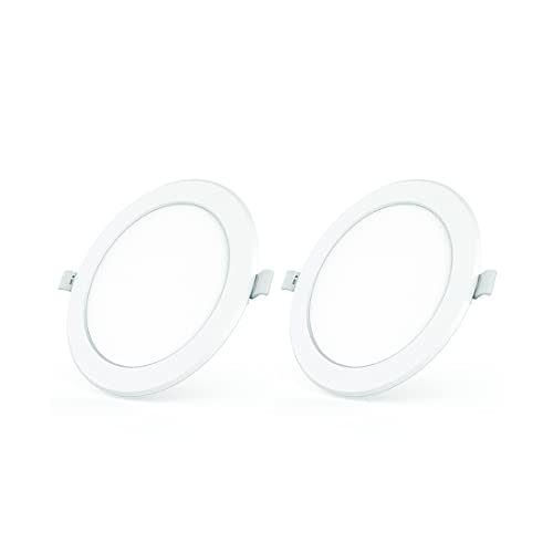Image of Polycab 3 Watt LED Panel Light Scintillate Edge Slim Round Smart Offers Bright Lumination Long Lifespan No Harmful Radiation (Cool White, 6500K, 2 PCS, Cut Out: 2.55 inches)
